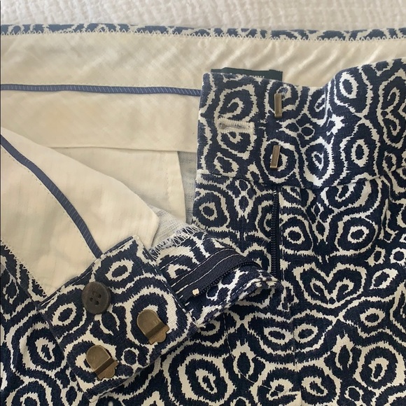 JCrew Navy & White Printed Shorts - Picture 2 of 4